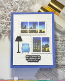 Postage Collage City Sunset Stamp Set