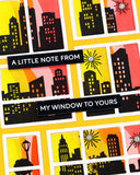 Postage Collage City Sunset Stamp Set