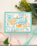 Postage Collage Baby Stencil