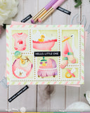 Postage Collage Baby Stencil