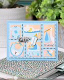Postage Collage Baby Stencil