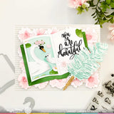 Feather Pen Die-n-stencil