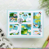 Postage Collage The Pond Stencil