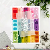 Bookshelf Panel Coloring Stencil