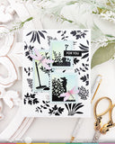Postage Collage Herb Silhouettes Stamp Set