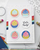 Postage Cupcake Die-n-stencil