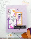 Postage Collage Circle Sentiments Stamp Set