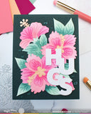 Overlapping Vertical Hugs Word Die