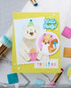 Nesting Postage Collage Party Bear Stencil