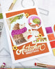 Nesting Postage Collage Mush Love Stencil