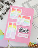 Postage Collage A7 Inner Blocks Stencil