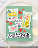 Postage Collage Under the Sea Stencil