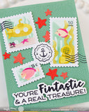 Postage Collage Under the Sea Stencil