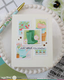 Postage Collage Gardening Stencil