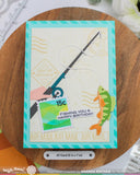 Postage Collage A7 Airmail Stencil