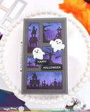 Postage Collage Haunted House Silhouette Stamp Set