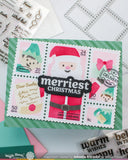 Postage Collage Dear Santa Stencil