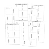 Numbers for Ink Swatch Label Die (2 sets of 1-96)