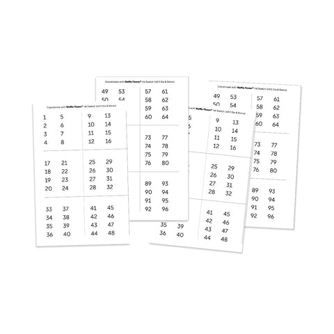 Numbers for Ink Swatch 1x0.5 Die (2 sets of 1-96)