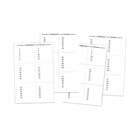 Numbers for Ink Swatch Slim Label Die (2 sets of 1-72)