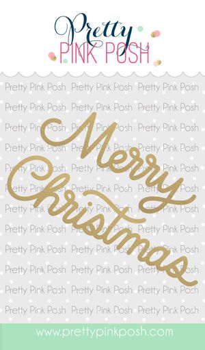 Hot Foil - Merry Christmas Script