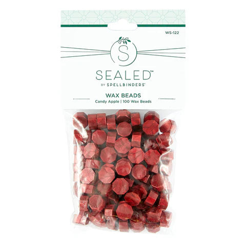 Candy Apple Wax Beads from the Sealed by Spellbinders Collection