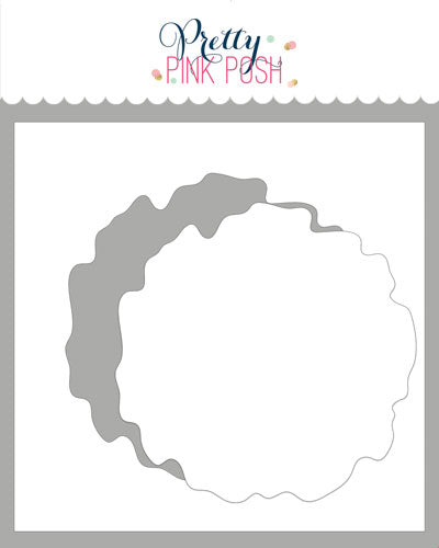 Watercolor Circle w/ Mask Stencil