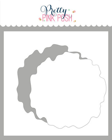 Watercolor Circle w/ Mask Stencil