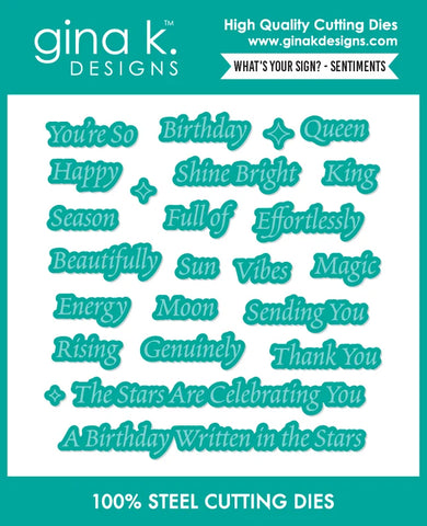 What's Your Sign? - Sentiments Die Set