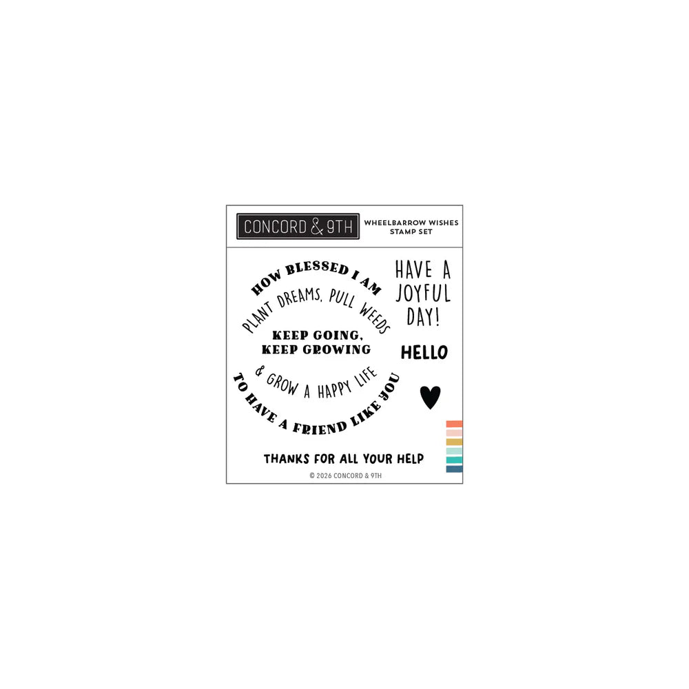 Wheelbarrow Wishes Stamp Set (4 x 4)