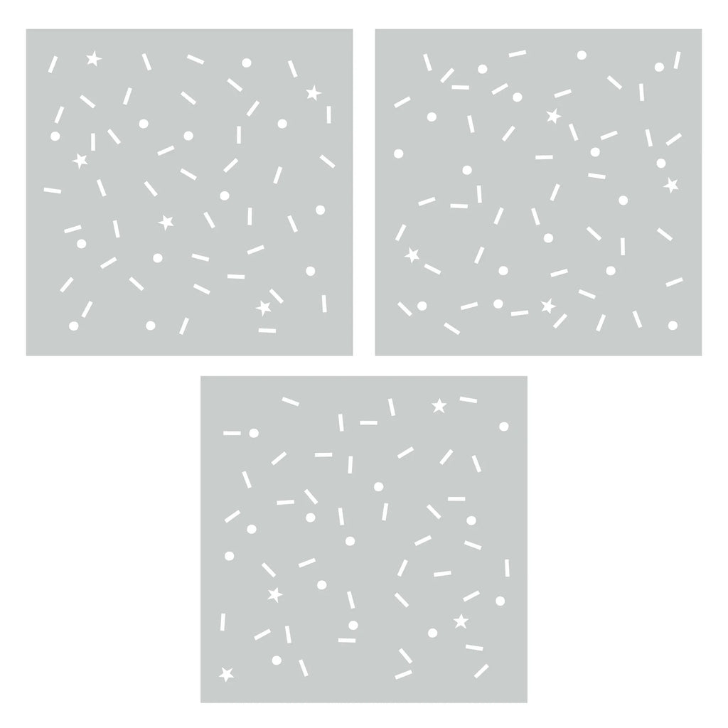 With Sprinkles Layered Stencils (set of 3)