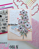 Vintage Script 6x6 Embossing Folder