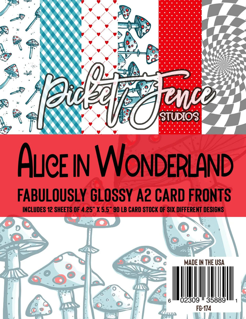 Fabulously Glossy A2 Card Fronts (12 pk)-Alice in Wonderland