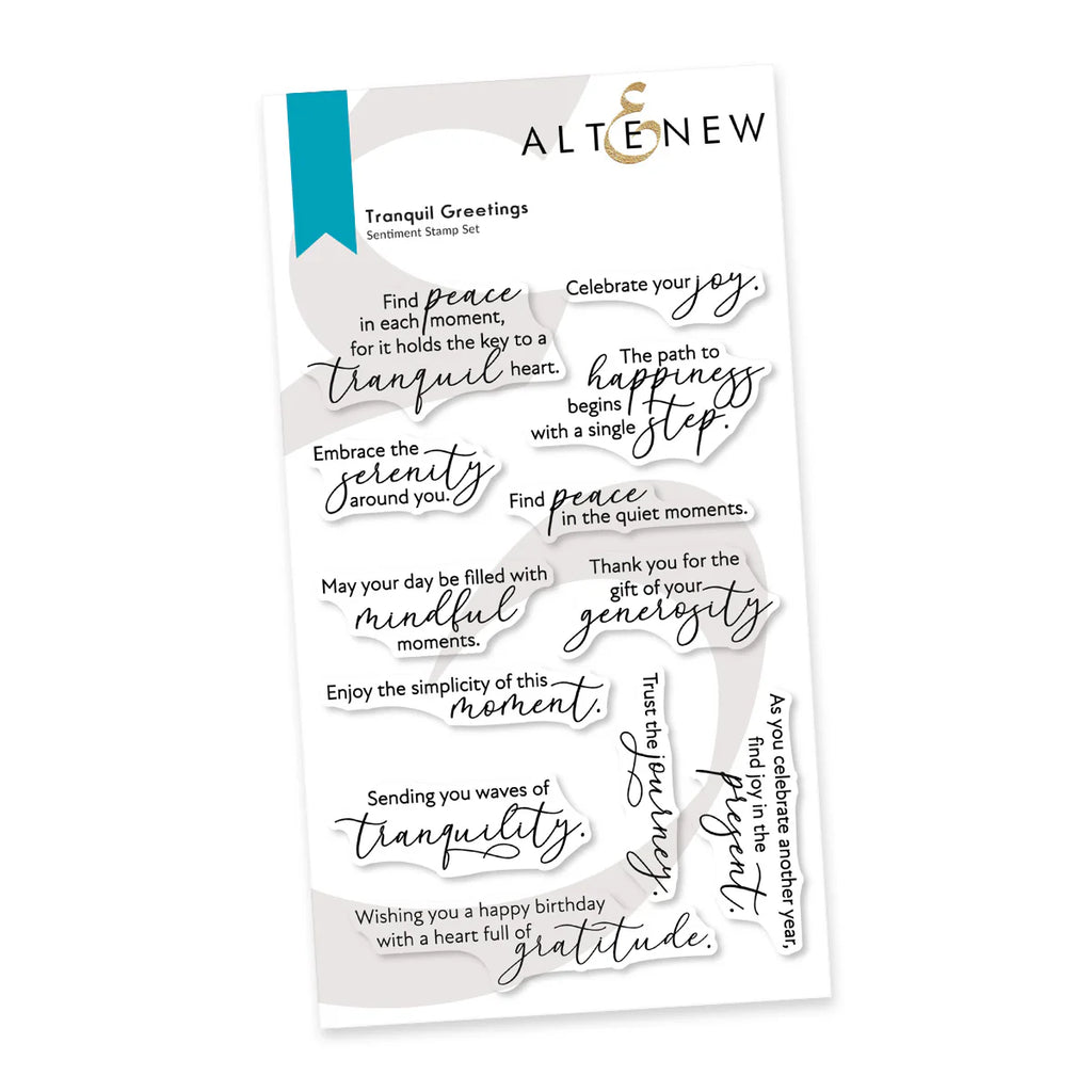 Tranquil Greetings Stamp Set