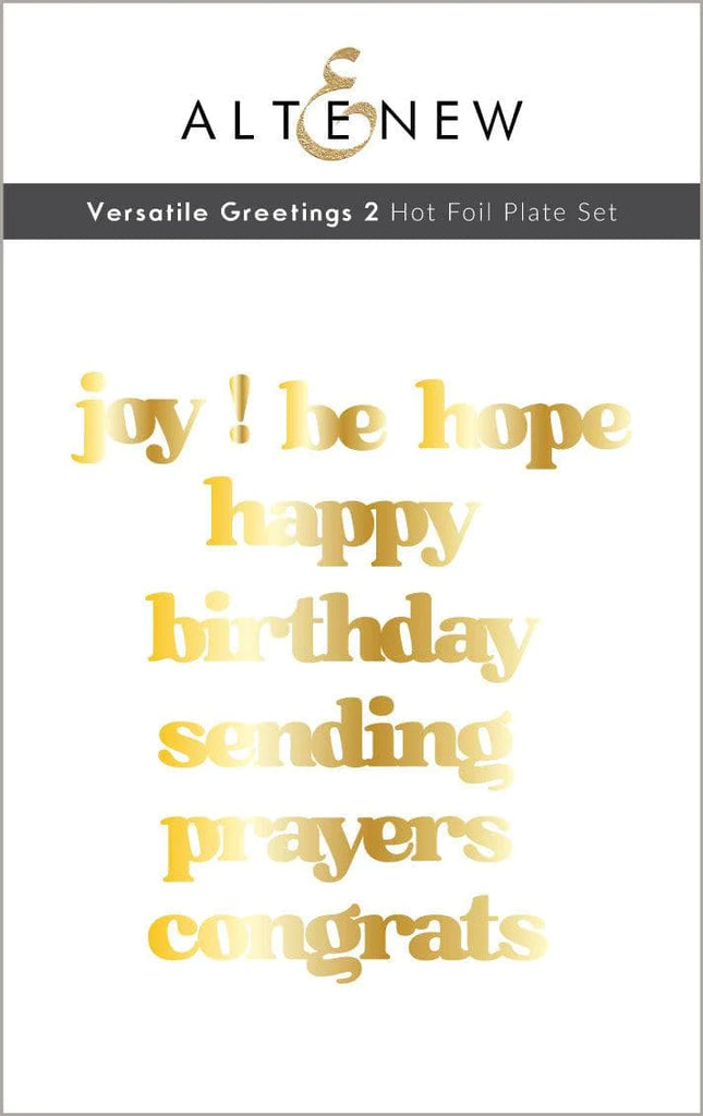 Versatile Greetings 2 Hot Foil Plate