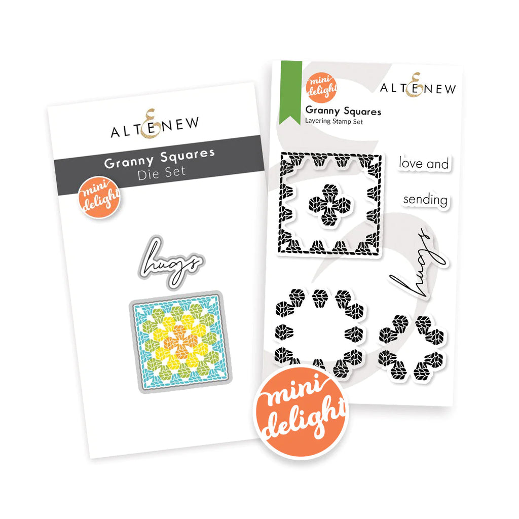 Mini Delight: Granny Squares Stamp & Die Set