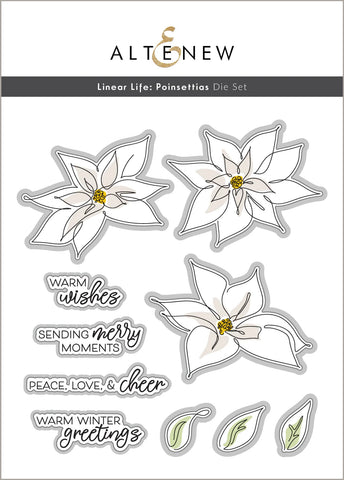 Linear Life: Poinsettias Die Set