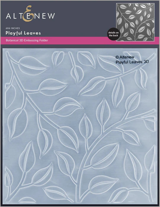 Playful Leaves 3D Embossing Folder