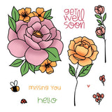 Bloom And Buzz 4x6 Stamp Set