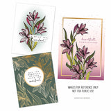 Long Line Lilies Stencil Pack (4 qty; 6 x 6)