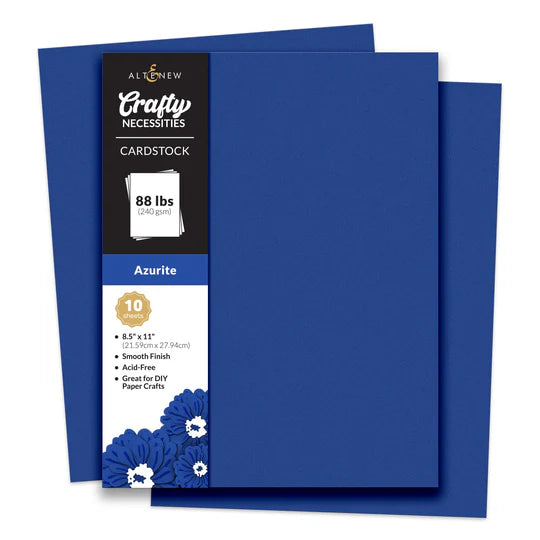 Crafty Necessities: Azurite Cardstock (10 sheets/set)