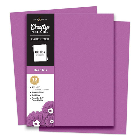 Crafty Necessities: Deep Iris Cardstock (10 sheets/set)