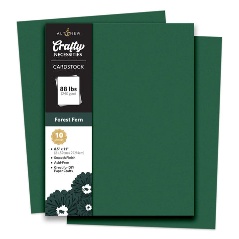 Crafty Necessities: Forest Fern Cardstock (10 sheets/set)