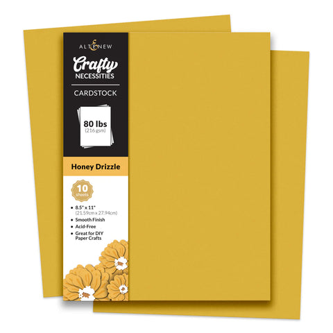 Crafty Necessities: Honey Drizzle Cardstock (10 sheets/set)