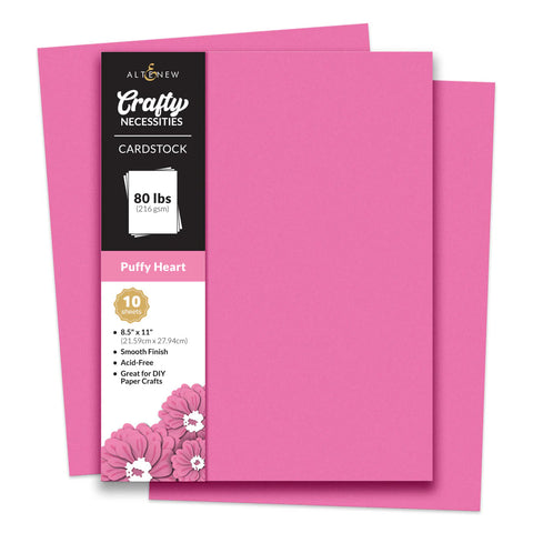 Crafty Necessities: Puffy Heart Cardstock (10 sheets/set)