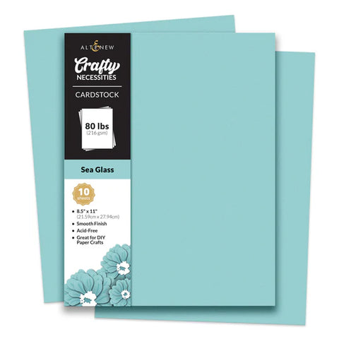 Crafty Necessities: Sea Glass Cardstock (10 sheets/set)