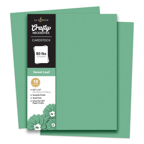 Crafty Necessities: Sweet Leaf Cardstock (10 sheets/set)