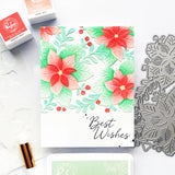Whispers of Poinsettia stencil
