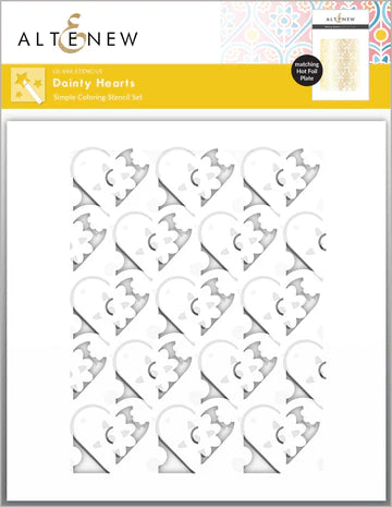 Dainty Hearts Stencil Set (3 in 1)