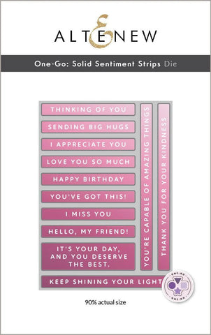 One-Go: Solid Sentiment Strips